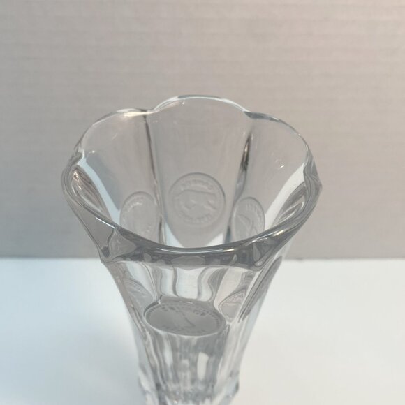 Fostoria Coin Glass Vase Vintage / Collection Coin Glass Canada 1867-1967 - Picture 3 of 3